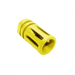 AR-15/.223/5.56 A2 Muzzle Brake for 1/2"x28 Pitch - 5 Ports - Cerakote Lemon Zest